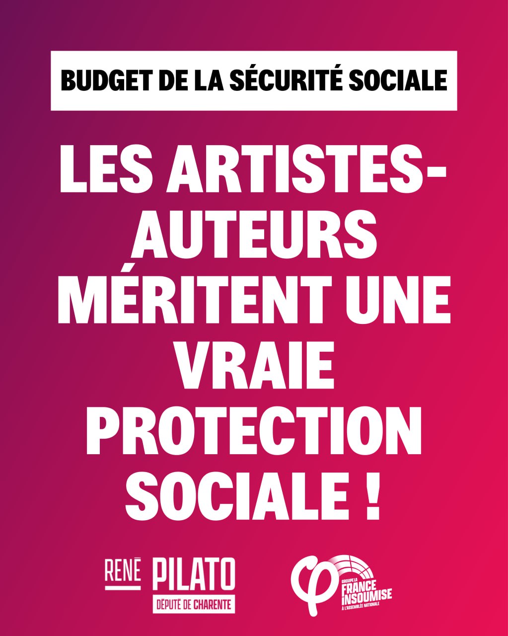 Les artistes-auteurs méritent une vraie protection sociale!