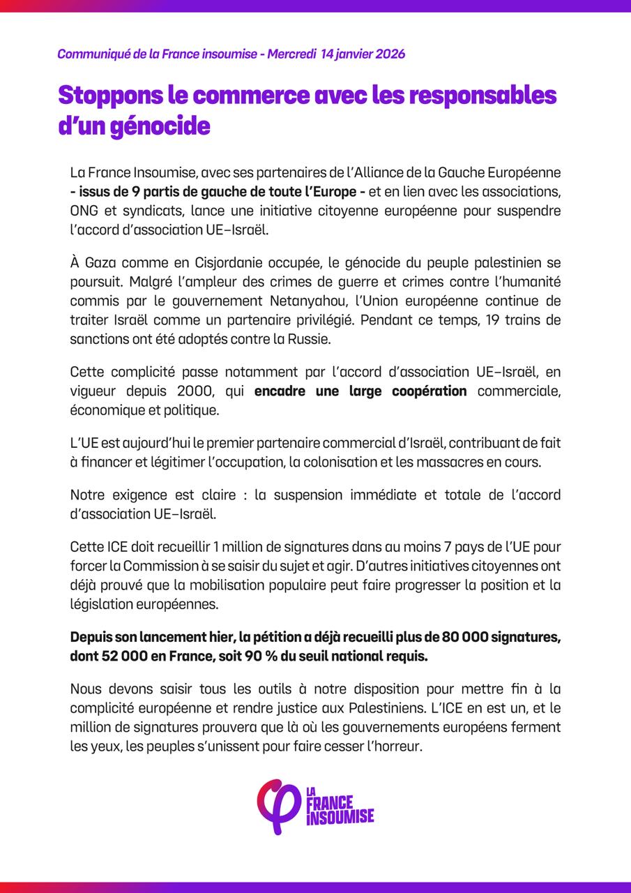 Stoppons le commerce avec les responsables d&rsquo;un génocide