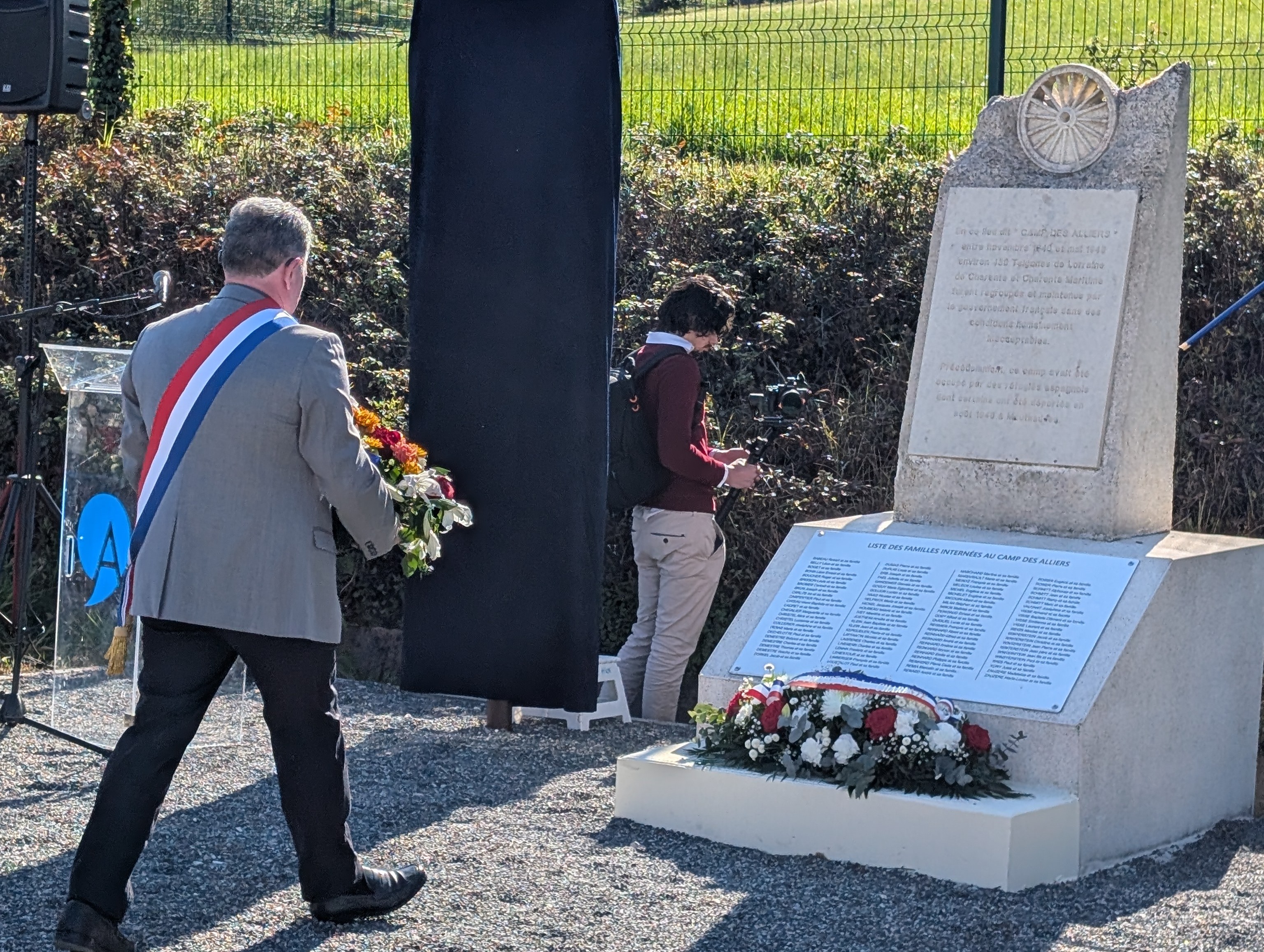 Ancien camps des Alliers: un discours pour ne pas oublier