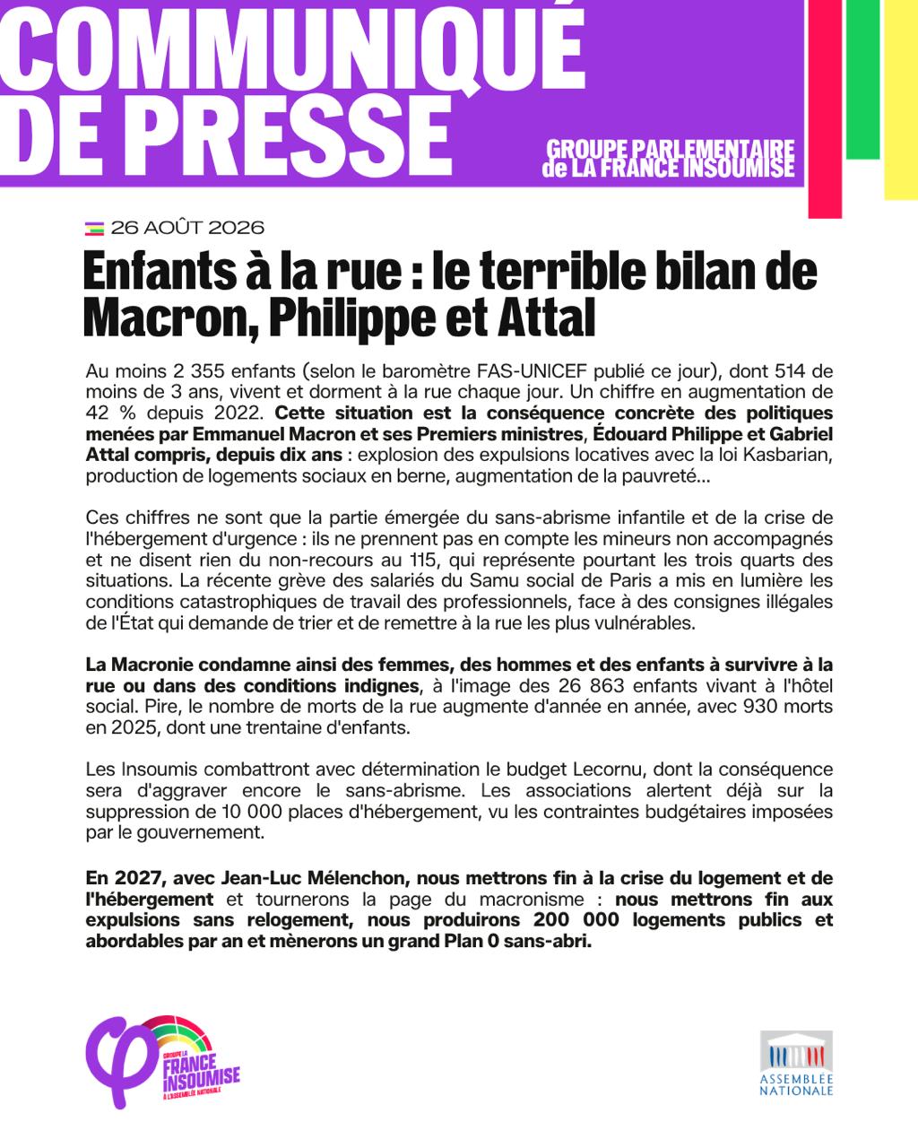Enfants à la rue: le terrible bilan de Macron, Philippe et Attal