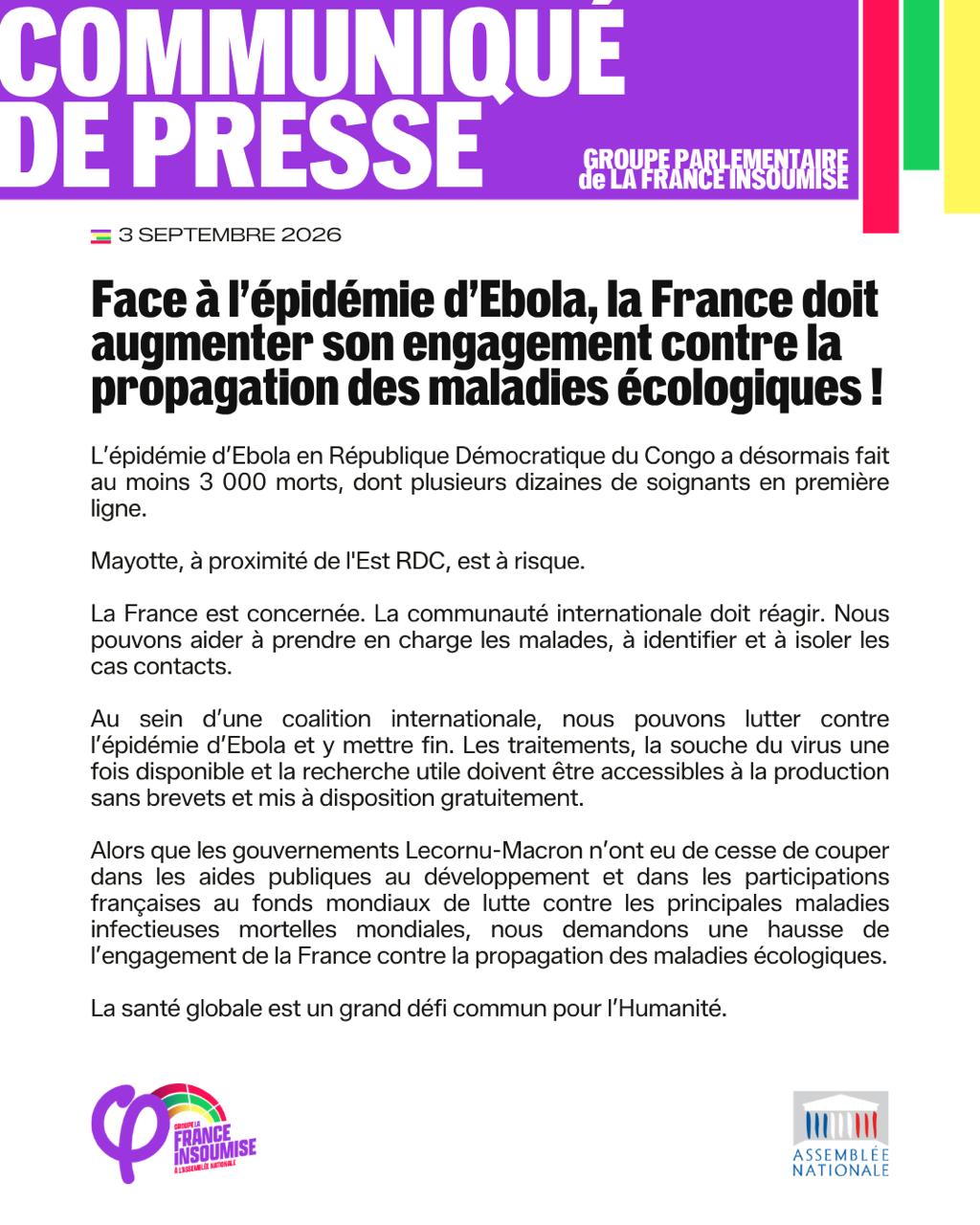Augmenter l&rsquo;engagement de la France face à l&rsquo;épidémie d&rsquo;Ebola