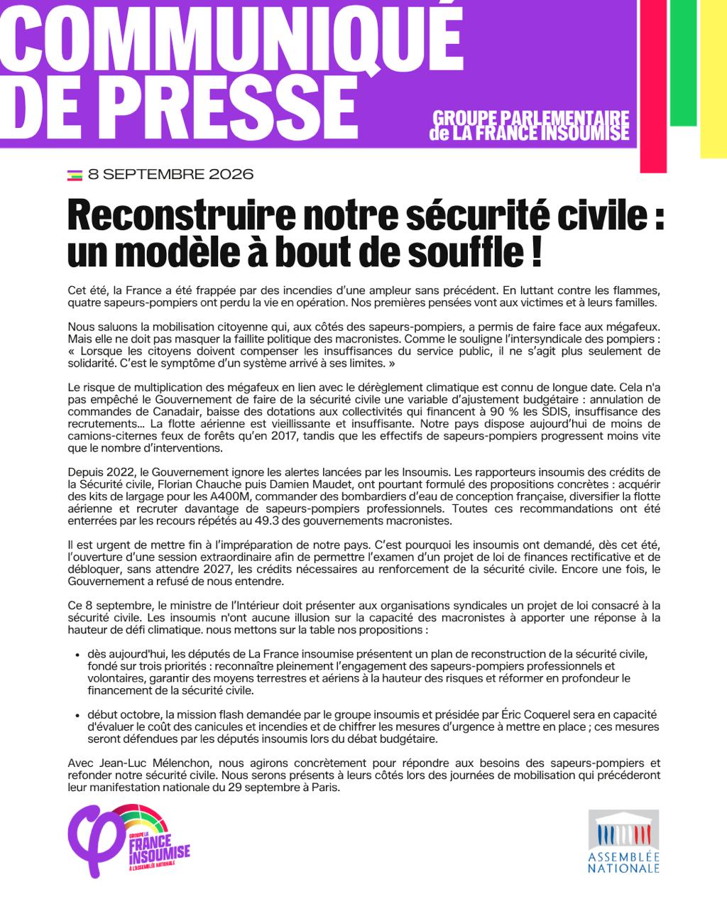 Reconstruire notre sécurité civile: un modèle à bout de souffle!